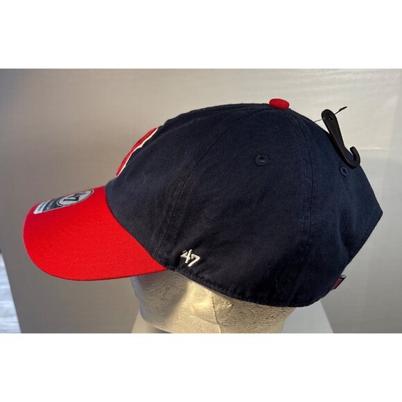 Boston Red Sox Hat 47 Brand Adjustable Cap Navy Red MLB Baseball Hat OSFA - Picture 5 of 8